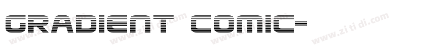 gradient comic字体转换